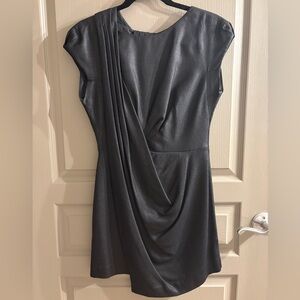 BCBGMaxAzria Black Asymmetrical Sheath Dress